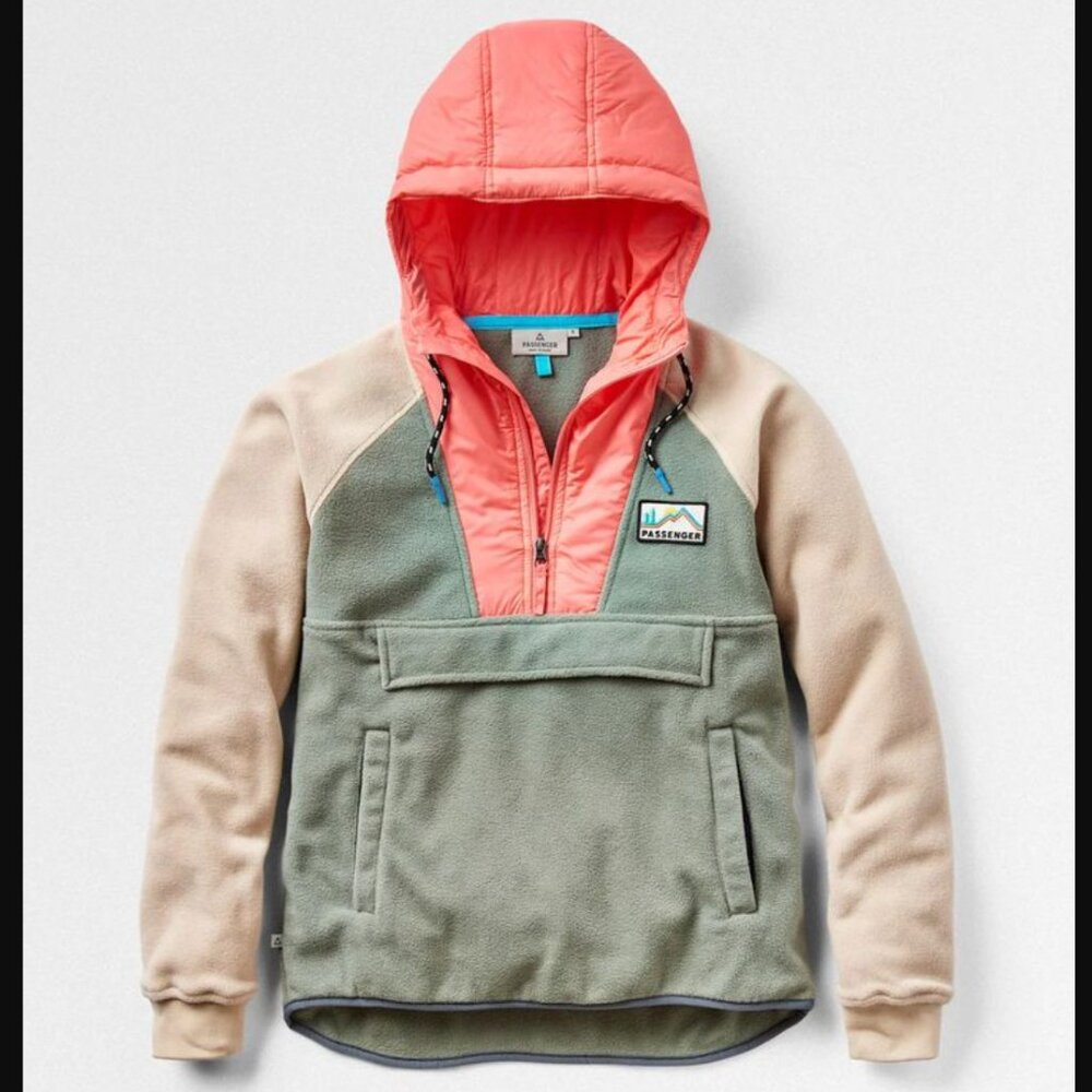 Passenger Alexander Recycled Polar 1/2 Zip Pullover Fleece EUC